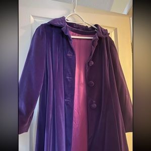Purple velvet mint condition vintage coat